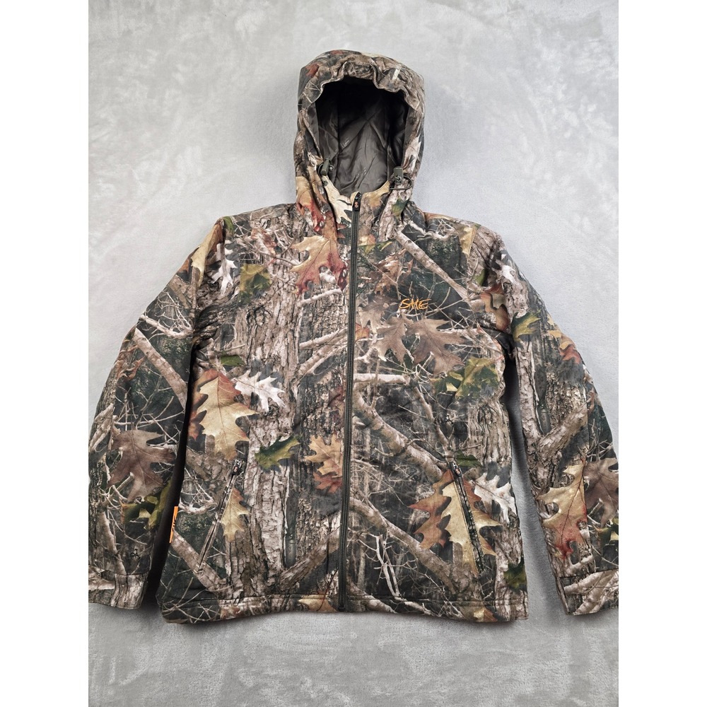 SHE Outdoor Hunting Jacket Women M Camo Hooded Quilted Insulated Thermolite